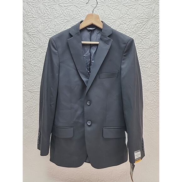 Hagar H26 Premium Stretch Suit Coat Slim Fit Black Size 36 Short - Picture 1 of 8